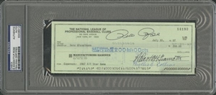 Pete Rose and Bart Giamatti Dual Signed Check #14192